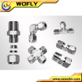 SS316 SS304 compression gas connector fitting